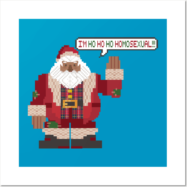 i'm ho ho ho homosexual (lgbtq christmas) Wall Art by remerasnerds